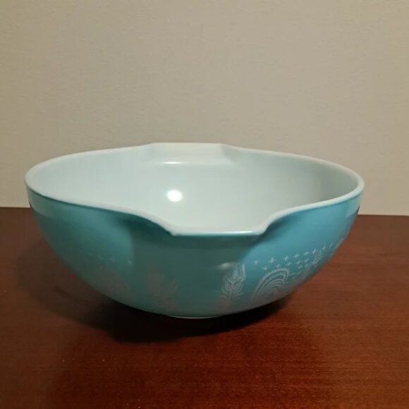 Pyrex Vintage Amish Butterprint 444 Cinderella Nesting Bowl 4 Quart - Picture 2 of 12